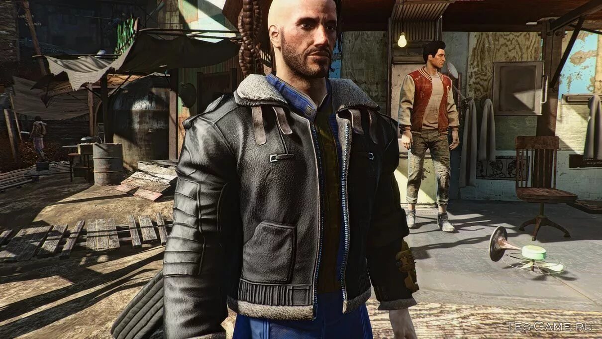 Fallout 4 ускорена. Fallout 4 куртка пилота. Fallout 4 кожаная куртка. Кожаная куртка пилота фоллаут 4. Fallout 4 Jacket.