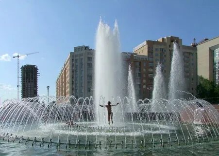 Открытие фонтана в новосибирске