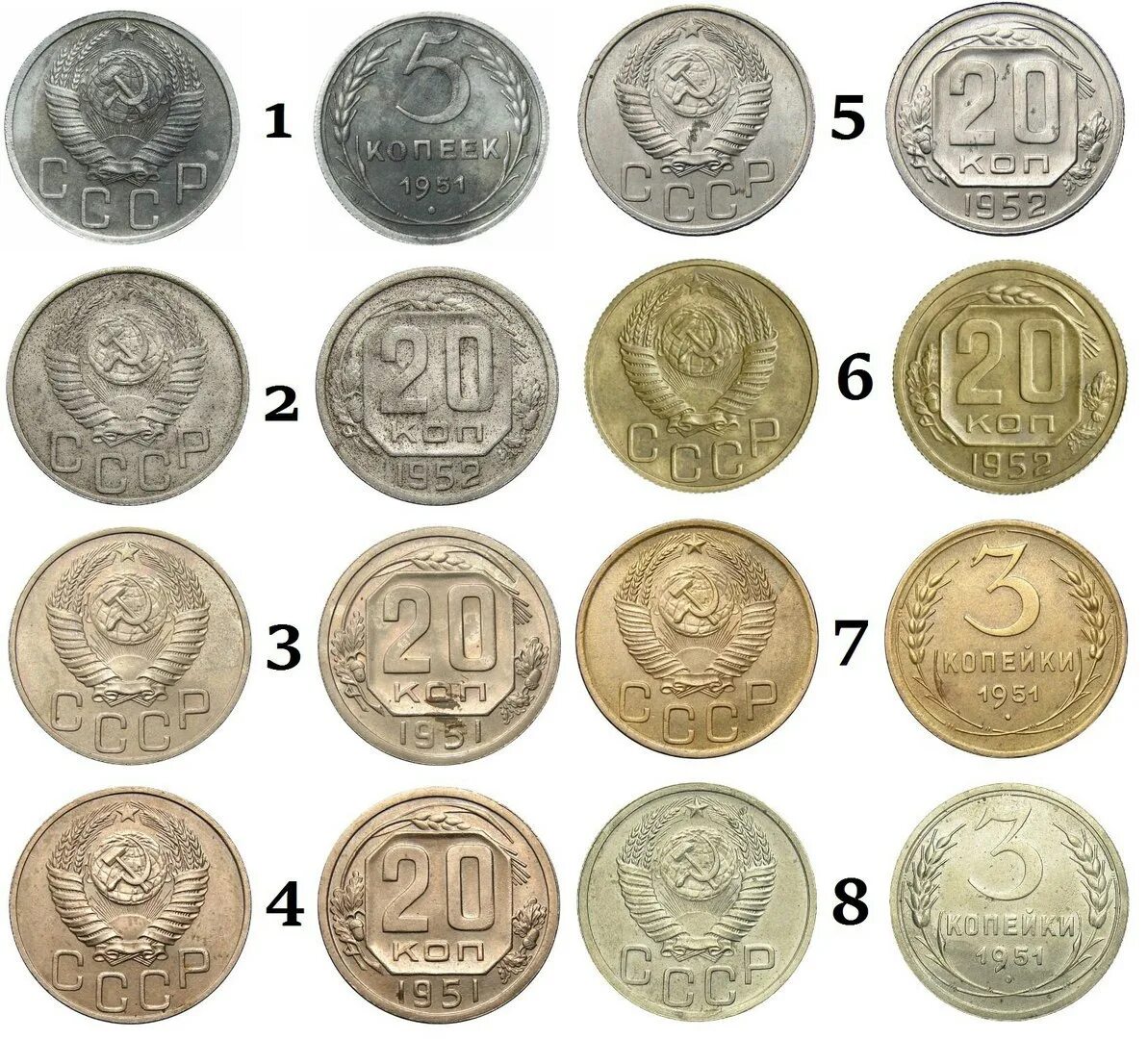 Монеты 1951. Пробные монеты. Пробные копейки России. Монета 1951. Пробные клейма на монетах.