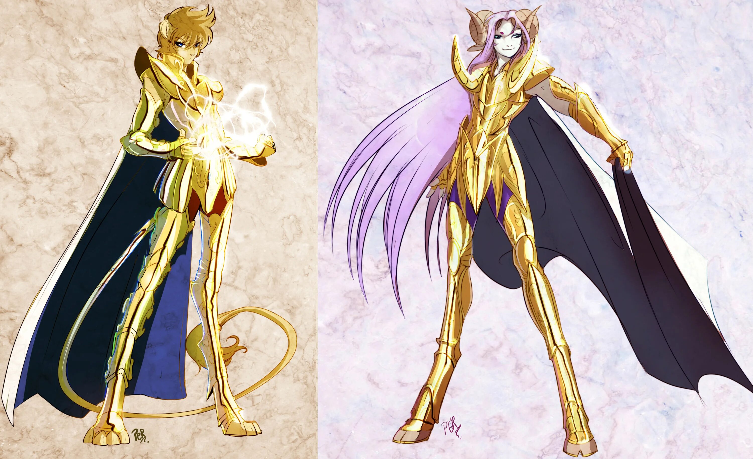 Золотые персонажи. Saint Seiya. Saint Seiya Gold.