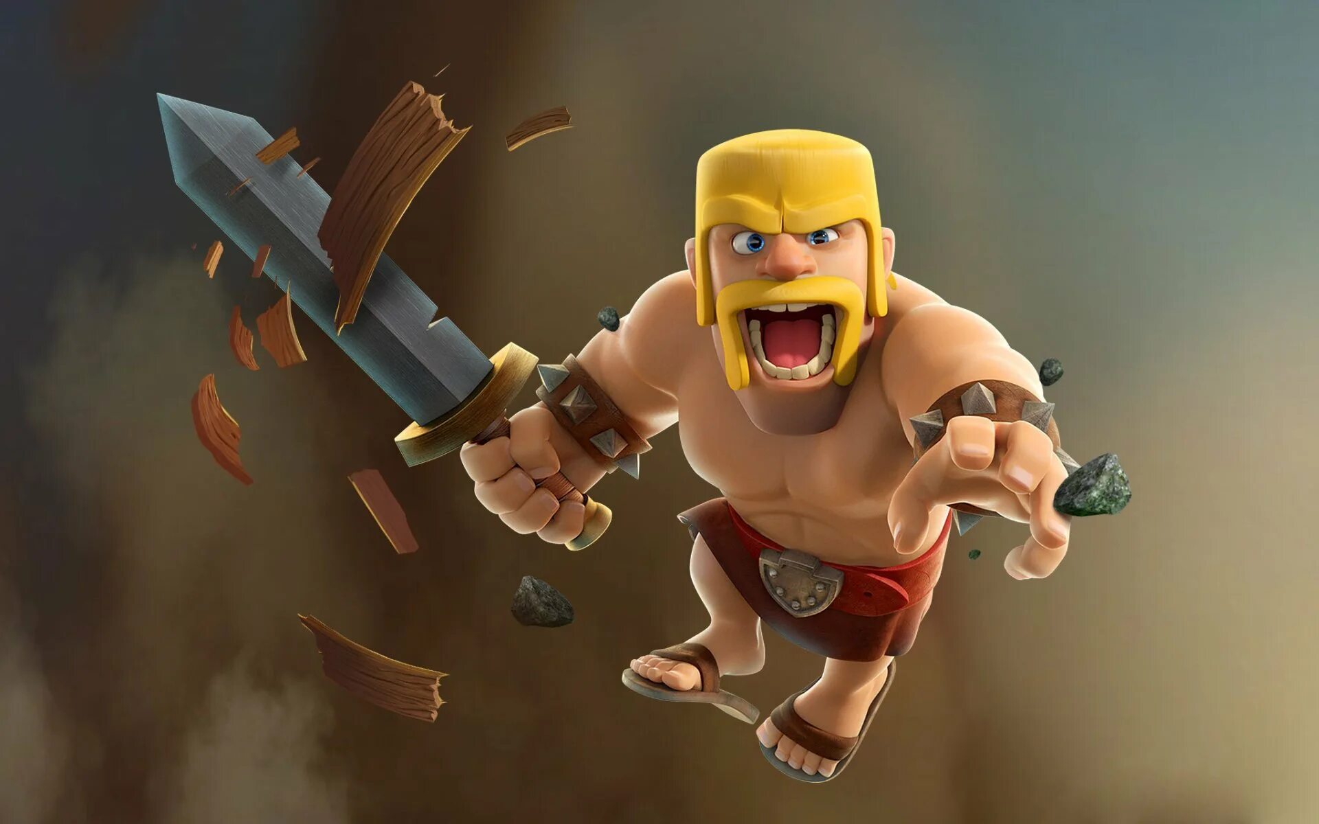 Клэш оф кланс. Варвары Clash of Clans. Варвар клэш.