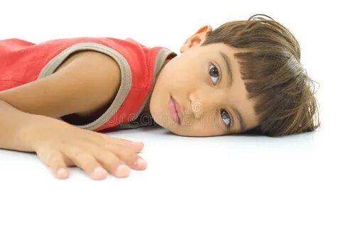 Boy lying