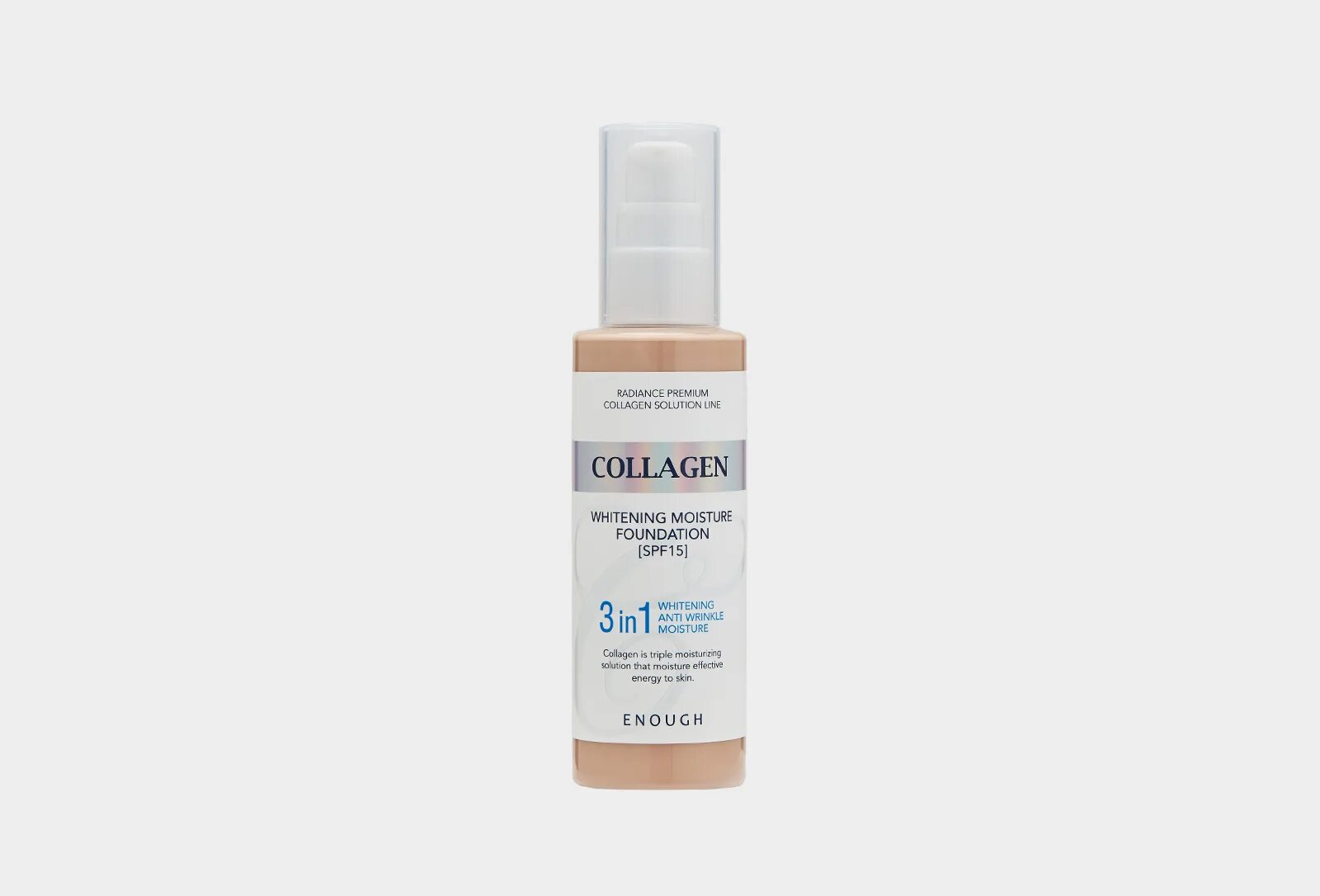 Коллаген спф. Enough тональный крем Collagen Whitening Moisture Foundation, SPF 15. Enough Collagen 3 in 1 Whitening Moisture. Collagen 3 in 1 тональный. Enough Collagen Whitening Moisture Foundation 3 in 1 100мл.