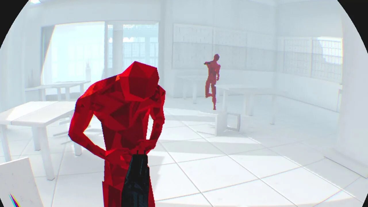 Epic vr. Superhot VR ps4. Фигура superhot VR. Superhot VR фиолетовый вариант.