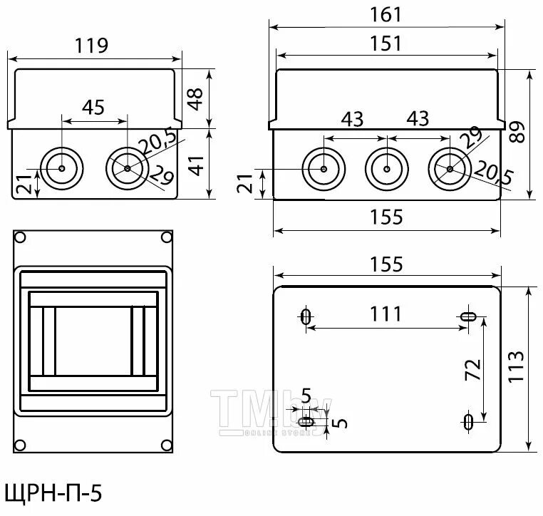 Бокс ЩРН-П-5 модулей навесной пластик ip65 TDM. TDM Electric ЩРН-П-5 ip65 навесной, пластик, модулей 5. Щит распределительный навесной TDM Electric ЩРН-П-8. ТДМ бокс распределительный. Щрн п ip65