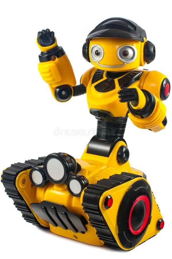 Желтый робот. Жёлтый робот на гусеницах. Робот детский желтый. Детский робот на колесах.