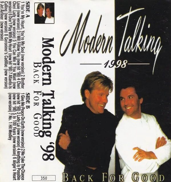 Modern talking 1998 album. Обложки кассет Modern talking. Аудиокассета Modern talking 1998. Обложка альбома back for good Modern talking.