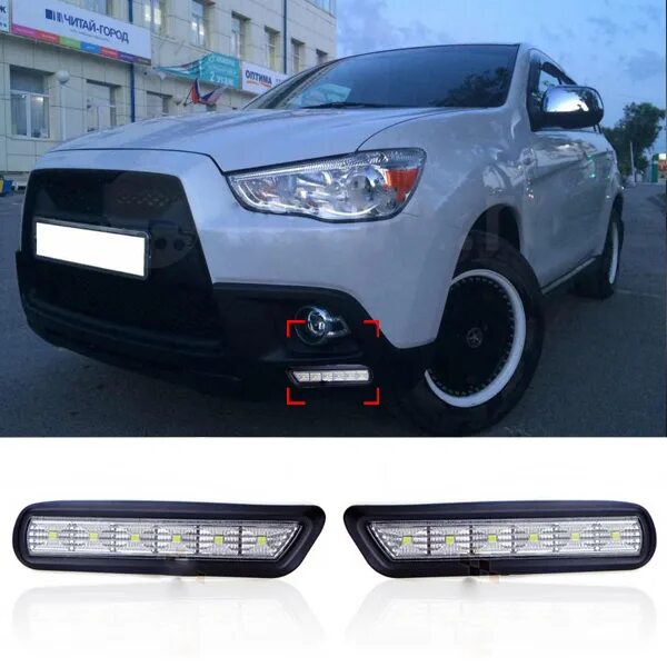 Дхо асх. DRL ASX 2010. ДХО Mitsubishi ASX 8312a035. АСХ Митсубиси 2010 дневные ходовые огни. Ходовые огни Mitsubishi ASX 2010.