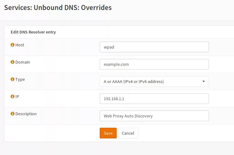 Host overrides
