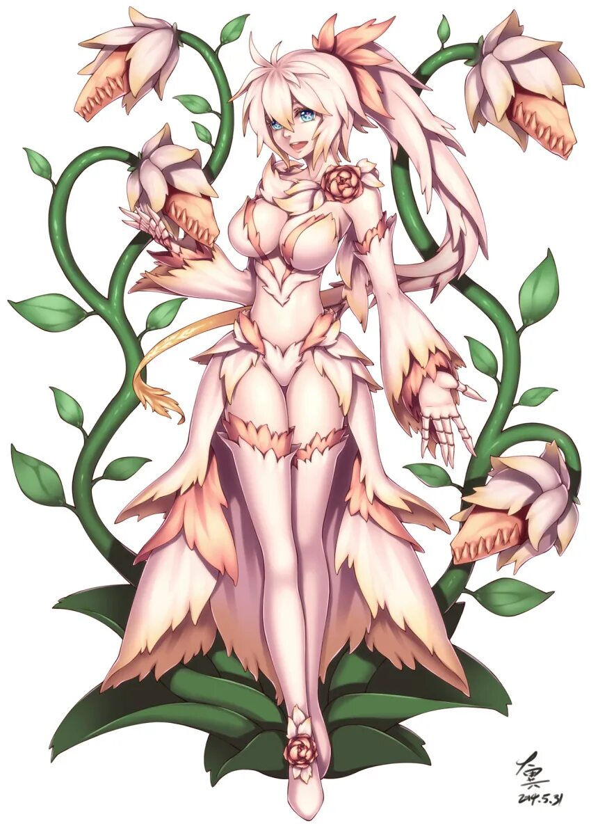 Monster girl Encyclopedia Альрауне. Дриада мамоно. Альрауне Monster girl.