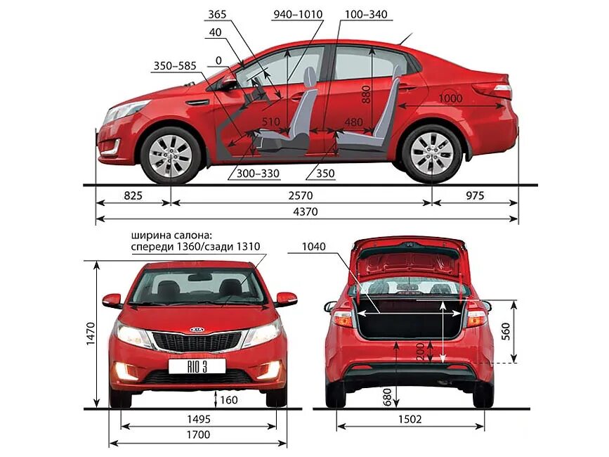 Габариты Киа Рио хэтчбек 2013 год. Ширина Киа Рио 3. Киа Рио 4 ширина кузова. Kia Rio 3 седан габариты.