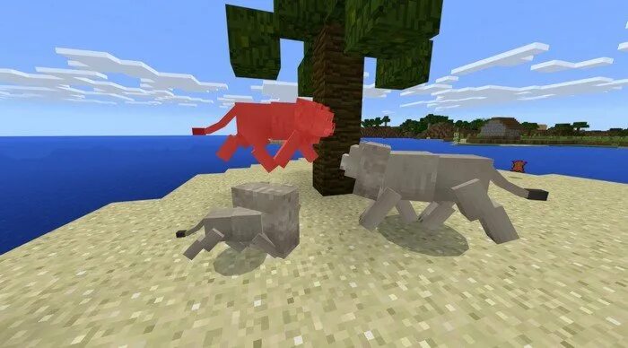 Лев minecraft. Лев майнкрафт. Мод mo creatures тигр. Мод на приручаемого льва. Лев майнкрафт 1.