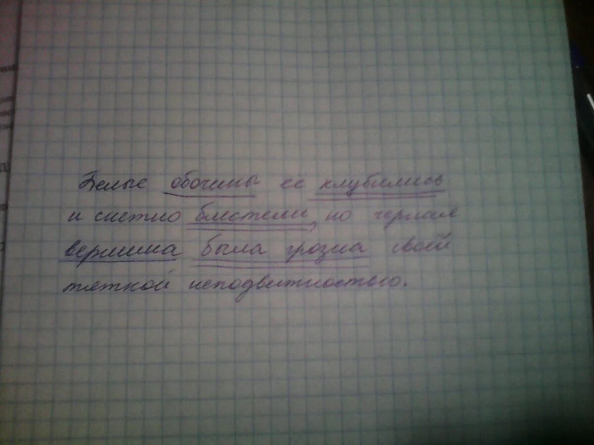 Блестели разбор. Белые обочины её клубились и снежно блестели.