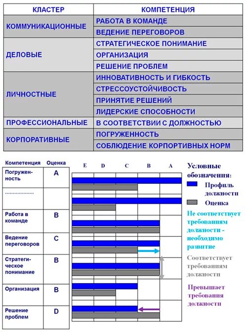 Оценка развитие компетенций