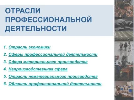 Применение в отраслях и сферах деятельности