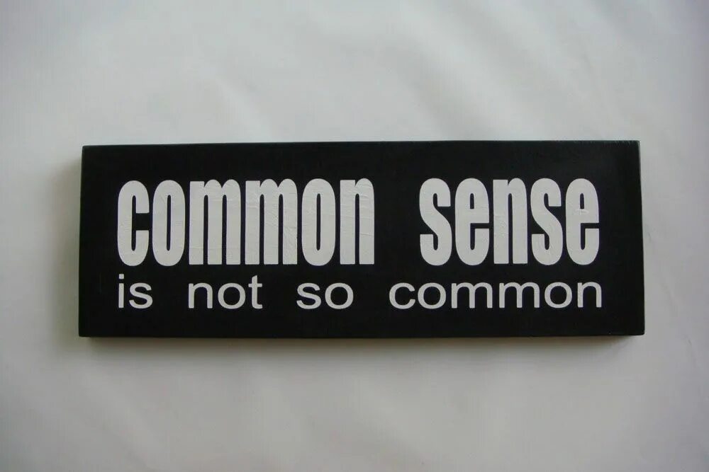 Common store. Common sense. The chattering lack of common sense. Common sense is not common. The chattering lack of common sense Ghost Pals.