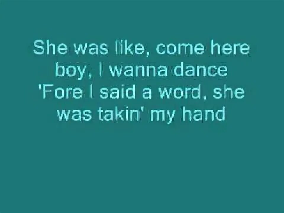I heard this