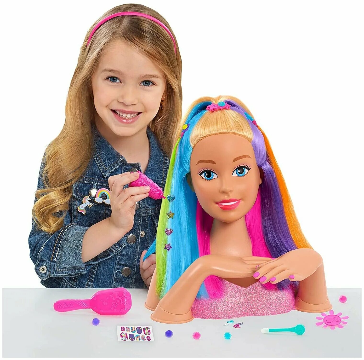 Играх большие куклы. Кукла Барби торс. Barbie Rainbow Sparkle Deluxe styling hair. Кукла манекен для причесок Барби. Голова куклы Барби для причесок.