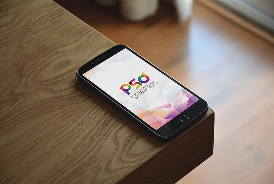 Phone Mockup. Phone on Table Mockup. Google Phone Mockups PSD.