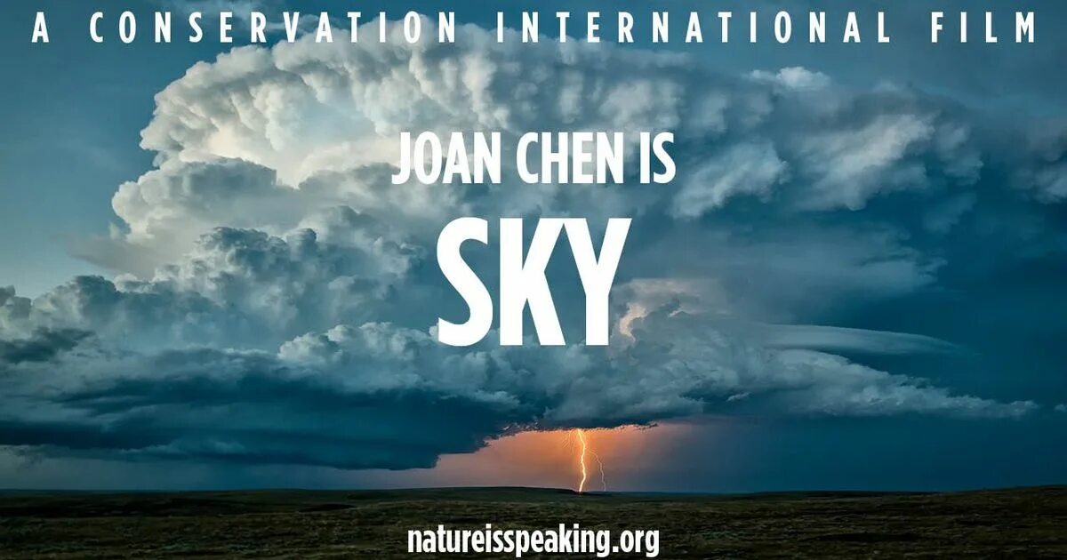 Nature speaking. Nature is speaking. Nature speaks. Conservation International, ci.