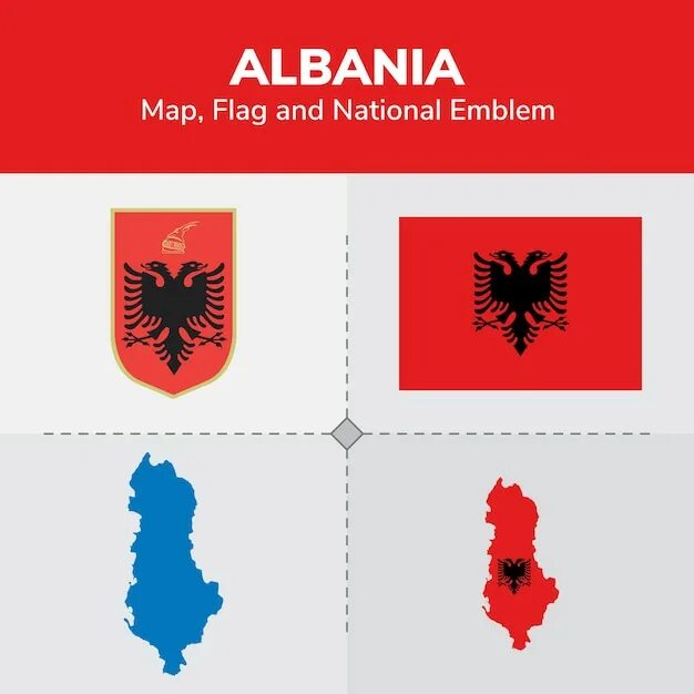 Государственные символы Албании. Республика Албания герб. Флаг Албании. Герб албании