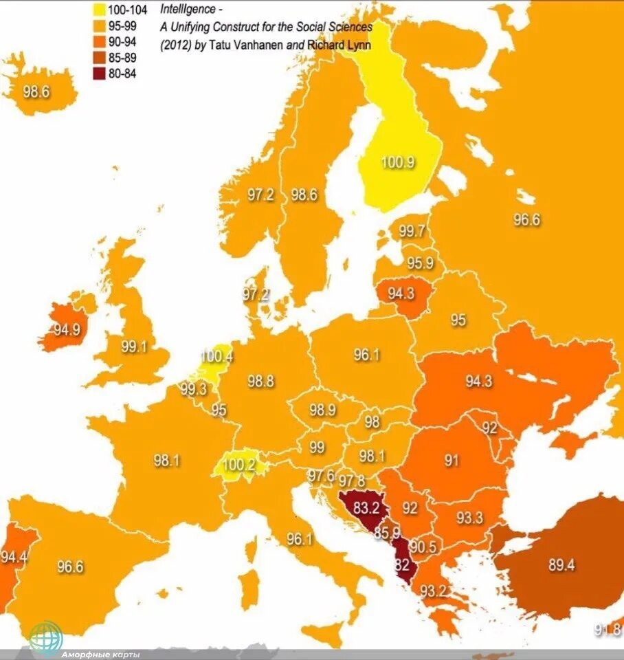 IQ по странам Европы. Карта IQ Европы. Карта уровня IQ. Средний IQ В странах Европы.