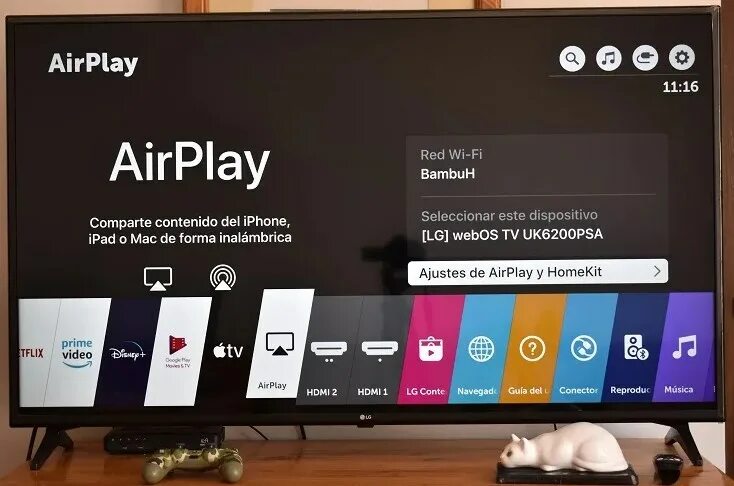 Apple Airplay LG TV.