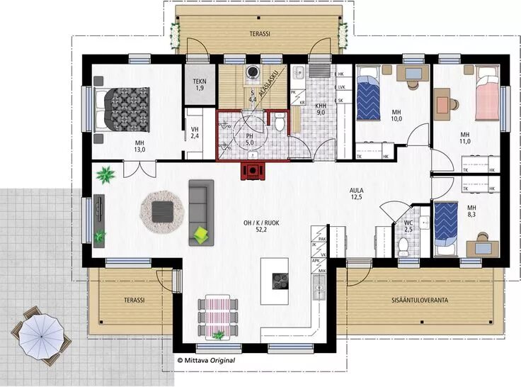 Detailed Floor Plan Drawings of Popular TV and Film Homes House floor plans, Flo