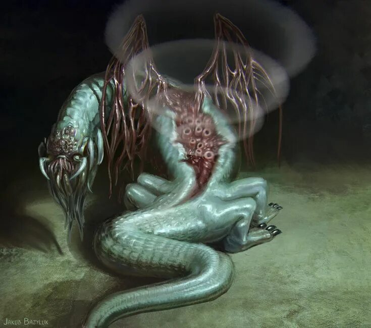 While the creature