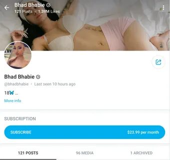 Bhad bhabie only fans lake