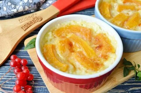 Тыква с яйцами и молоком