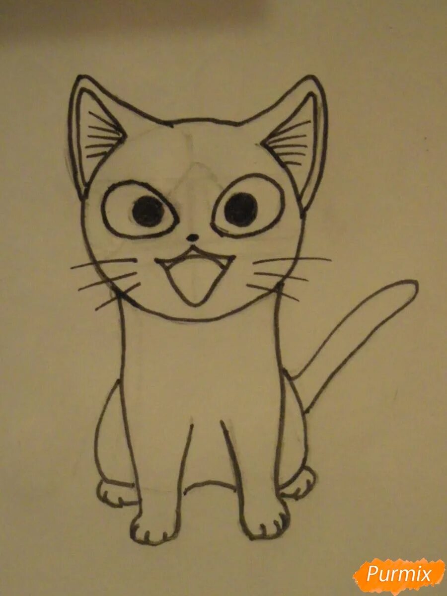 простые картинки для рисования. рисунки котов для срисовки легкие. рисунки котов легкие. милые рисунки лёгкие для начинающих. рисунок кота карандашом для срисовки.