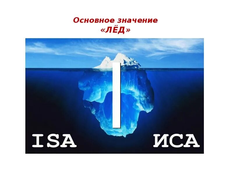 Значение льдов. Значение льдов