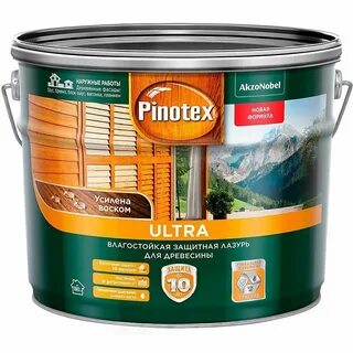Pinotex ultra защитная лазурь для древесины