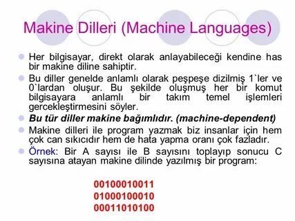 Machine language