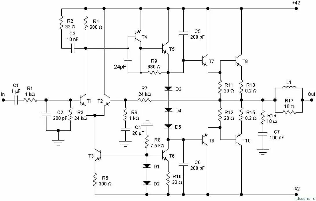 Схема усилителя мощности Hi-Fi 100 ватт. Схемы усилителя мощности на транзисторах на 500 ватт. Усилитель мощности 100вт схема. Усилитель 100 Вт схема Дугласа Селфа.