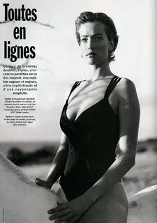 Vogue Paris May 1990 Toutes en Lignes Model: Tatjana Patitz Photographer: K...