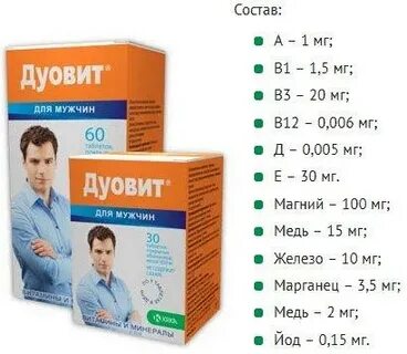 Мужские витамины для мужчин отзывы