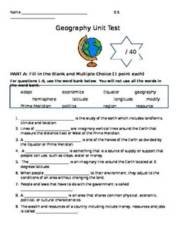 6 grade test