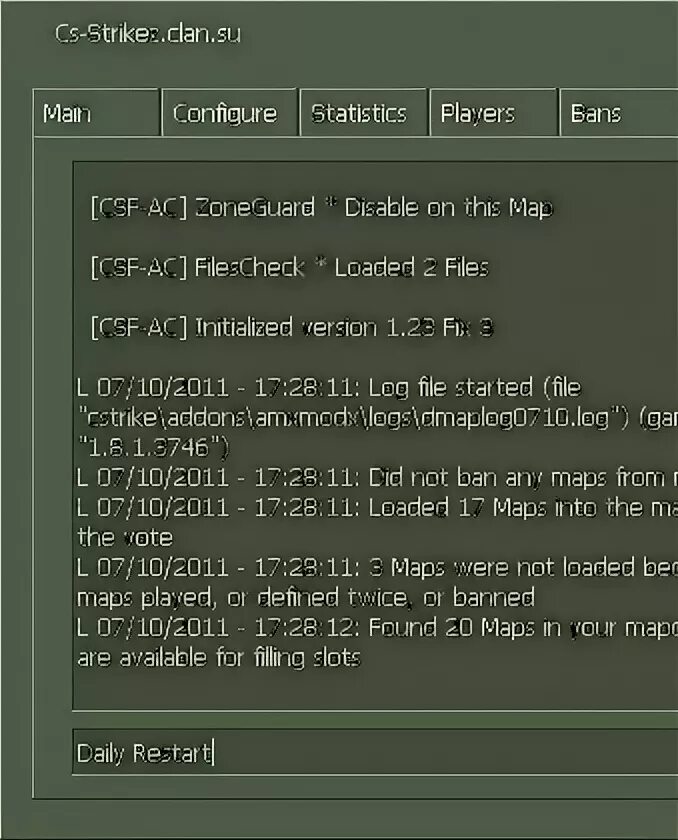 Daily start. Контр 1.6 рестарт. Команда на рестарт в КС 1.6. Как сделать рестарт. Как сделать рестарт в консоли.