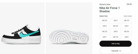 Nike air размерная сетка