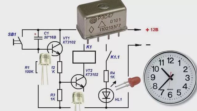 Таймер реле времени 12 вольт схема. Схема включения реле времени с задержкой выключения. Реле времени на транзисторе схема. Реле задержки времени 220в схема включения. Реле времени секунда