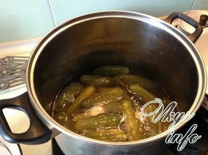 Огурцы маринованные сваренные