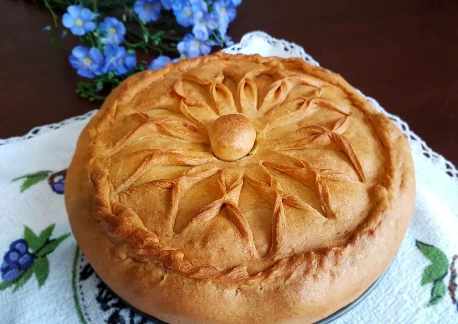 Тесто для татарского балиша с картошкой
