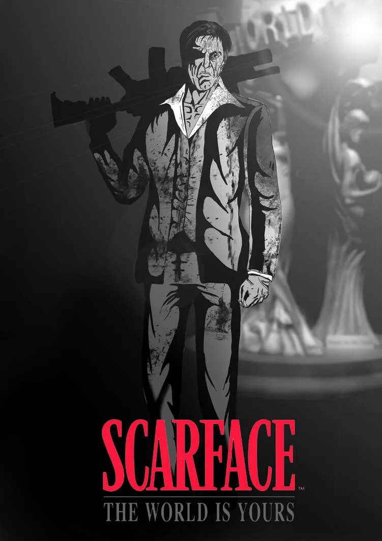 The world is p. Scarface арт. тони монтана the world is yours. scarface this world is yours постер.