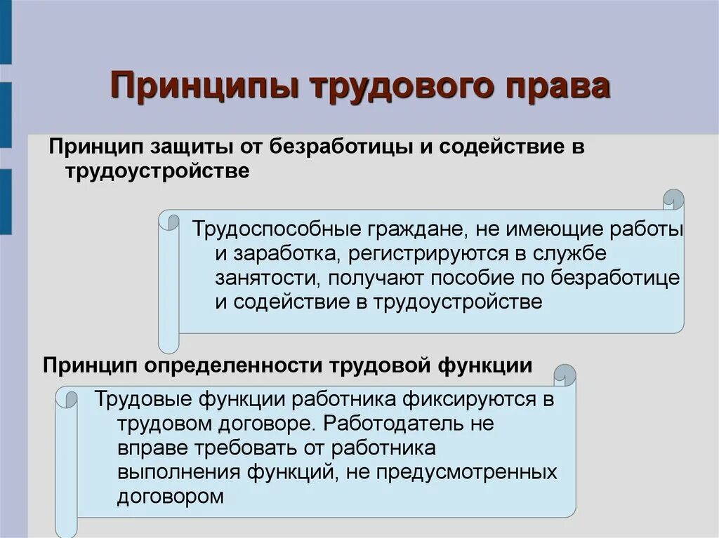 Рф защита от безработицы. Принцип защиты от безработицы. Принцип защиты от безработицы и содействия в трудоустройстве. Трудовое право принципы.