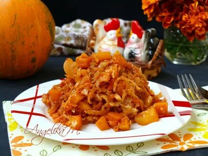 Тушеная картошка с тыквой рецепт