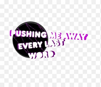 Push me text