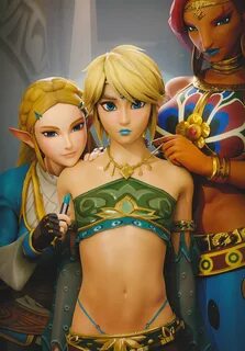 link, princess zelda, and urbosa (the legend of zelda and 1 more) drawn by fugtrup...