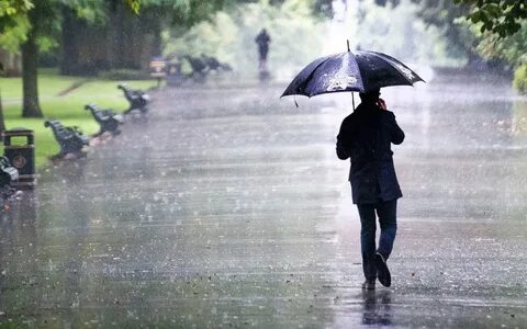 There is raining